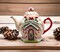 Ceramic Christmas Decor Santa's Village Teapot, Gift for Her, Gift for Mom, Kitchen Décor, Tea Party Décor, Café Décor, Kitchen Decor